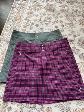 All by Jodie Golf Skorts in Magenta and Teal - size 10, EUC
